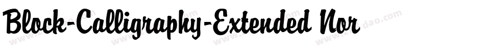 Block-Calligraphy-Extended Normal字体转换